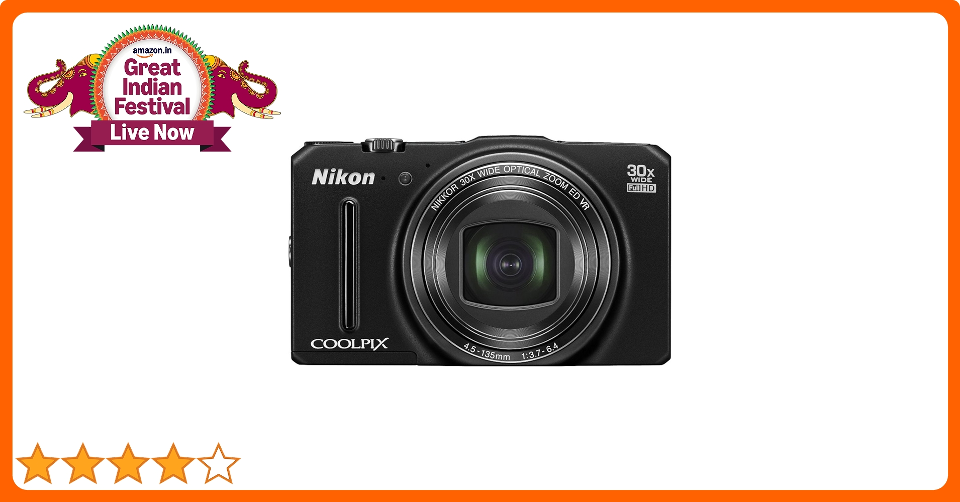 Buy Nikon COOLPIX S9700 16.0 MP Wi-Fi Digital Camera with